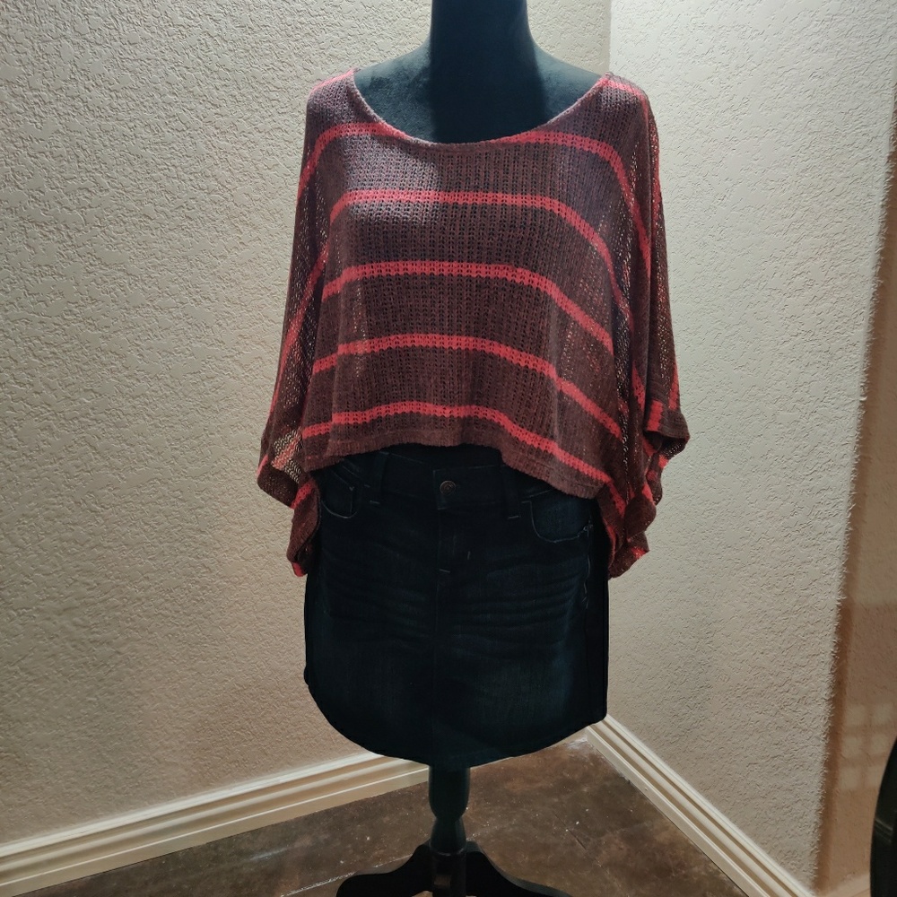 Gray and Pink Blouse
